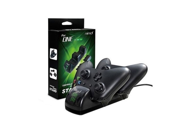 &ua BASE CARGADORA JOYSTICK XBOX ONE + 2 BATERIAS SND-400
